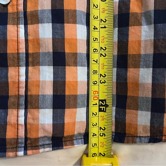 Lacoste Boys Youth XL Plaid Check Preppy Button Up Collared Dress Shirt Size 3 - Picture 6 of 6